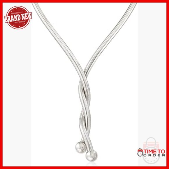 Amazon.com: Ross-Simons Italian Sterling Silver Flexible 4  Italian Sterling Silver Flexible 4-in-1 Necklace Bracelet Adjustable
